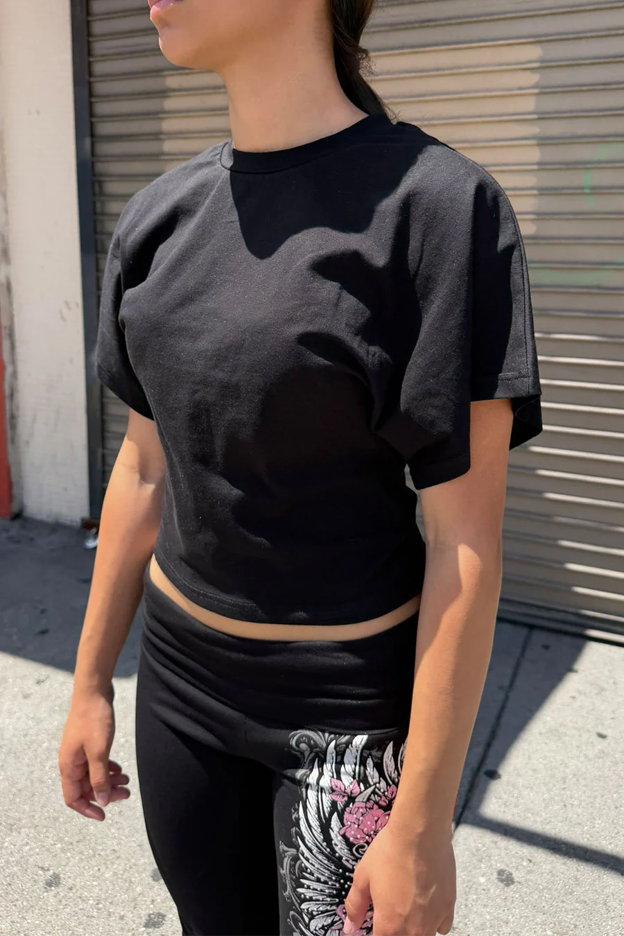 2000s Basic Dolman Short Sleeve T-Shirt