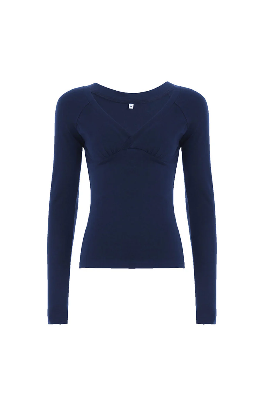 2000s Long Sleeve Surplice Top - Image 3