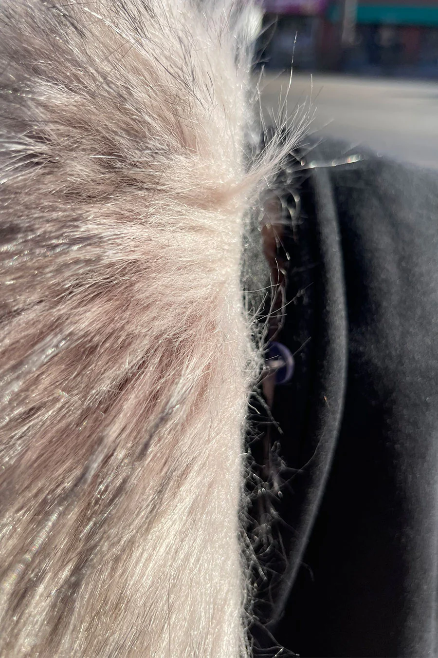 2000s Style Cotton Fleece Front Zip-Up Hoodie Jacket with Detachable Fur - Image 6