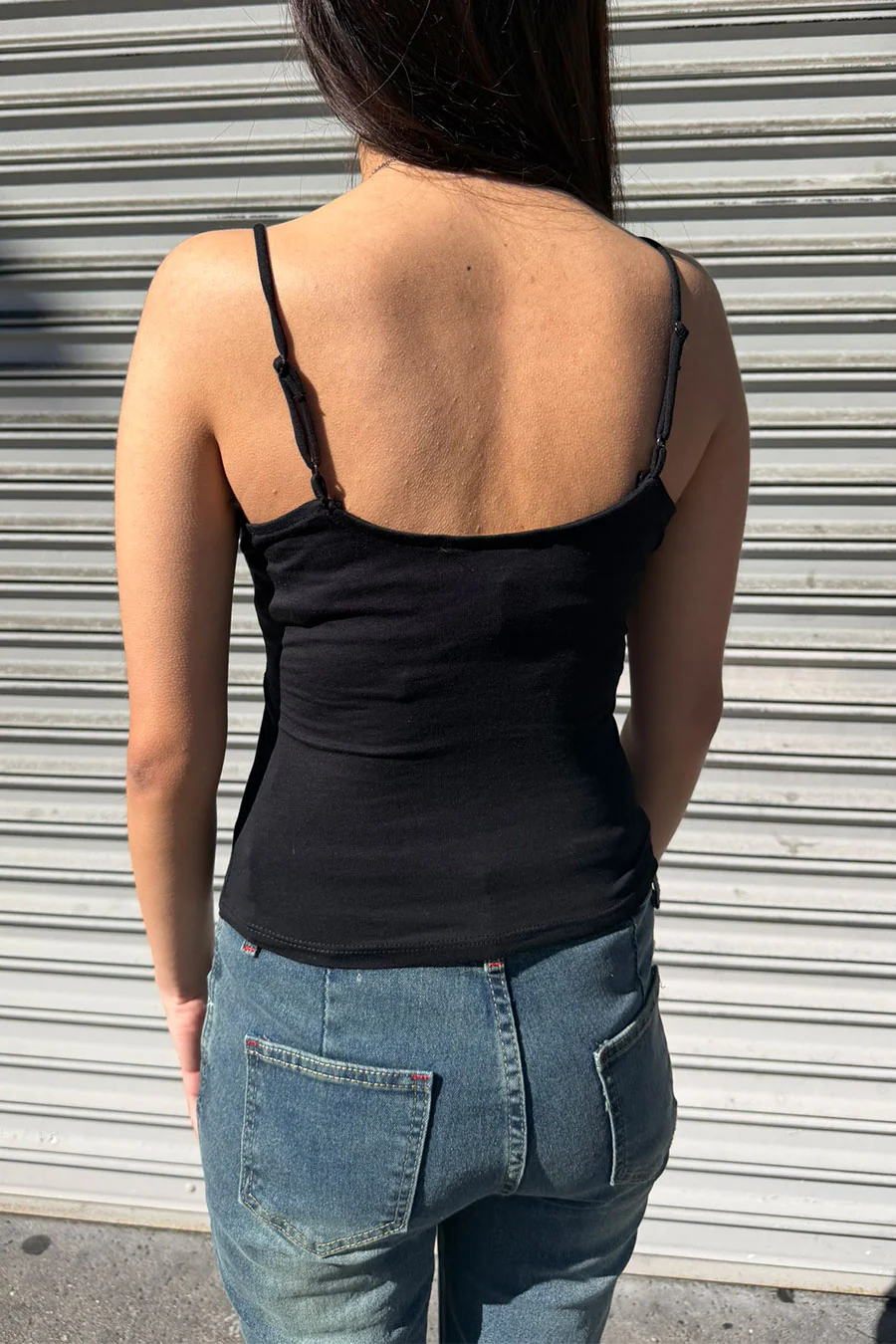 2000s V-Neck Lace & Bow Cami Top - Image 4