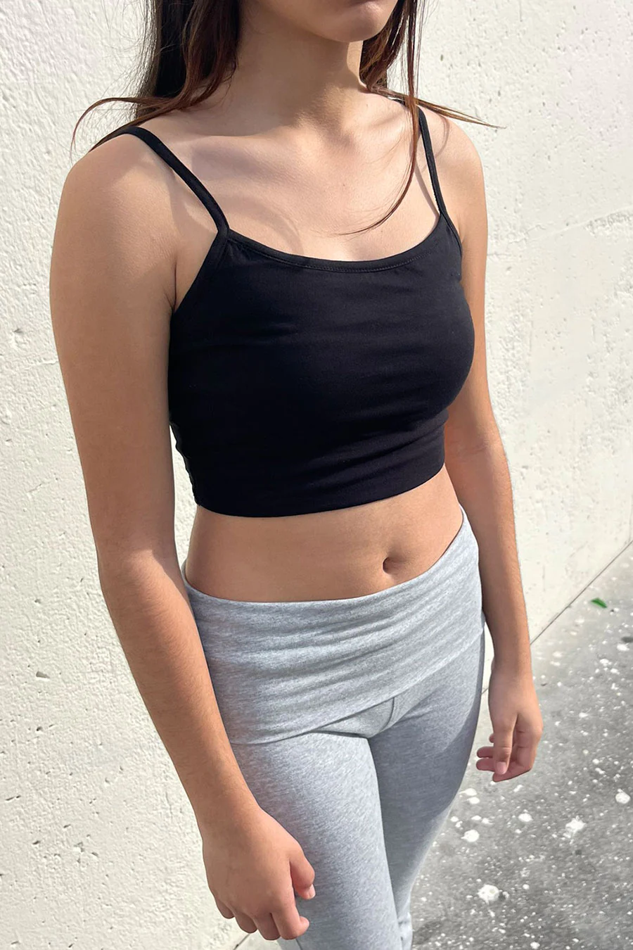 Basic Double-Layered Cami Crop Top - Image 3
