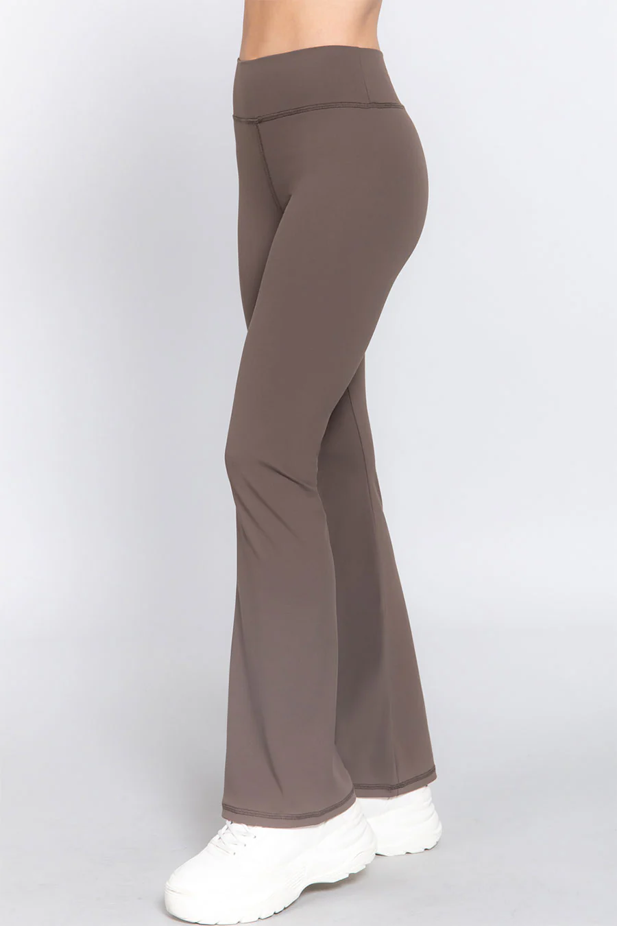 Basic Flare Power Stretch Workout Long Pants - Image 17