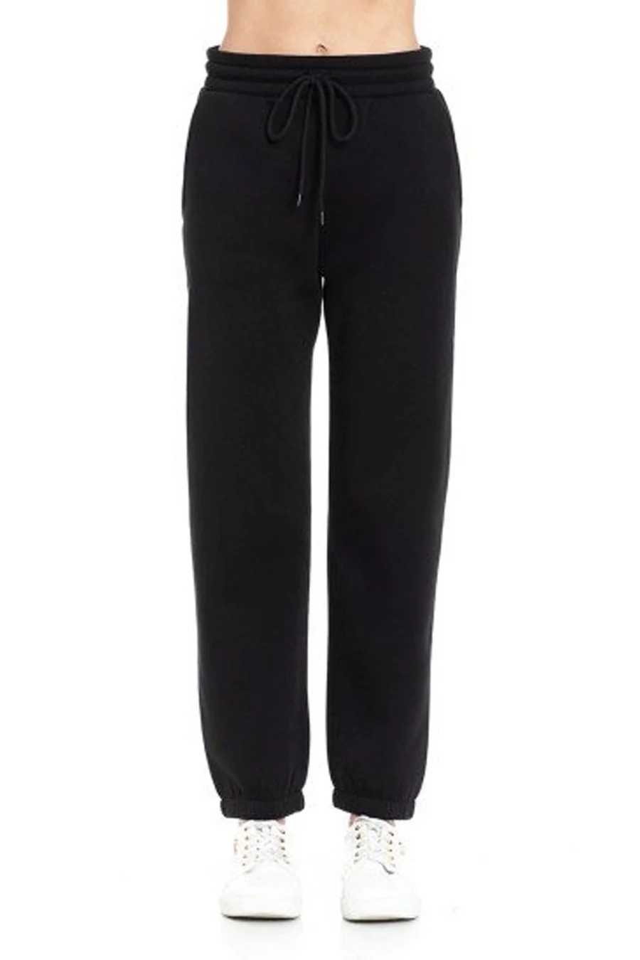 Basic Fleece Jogger Pants With Side Pockets - Image 5
