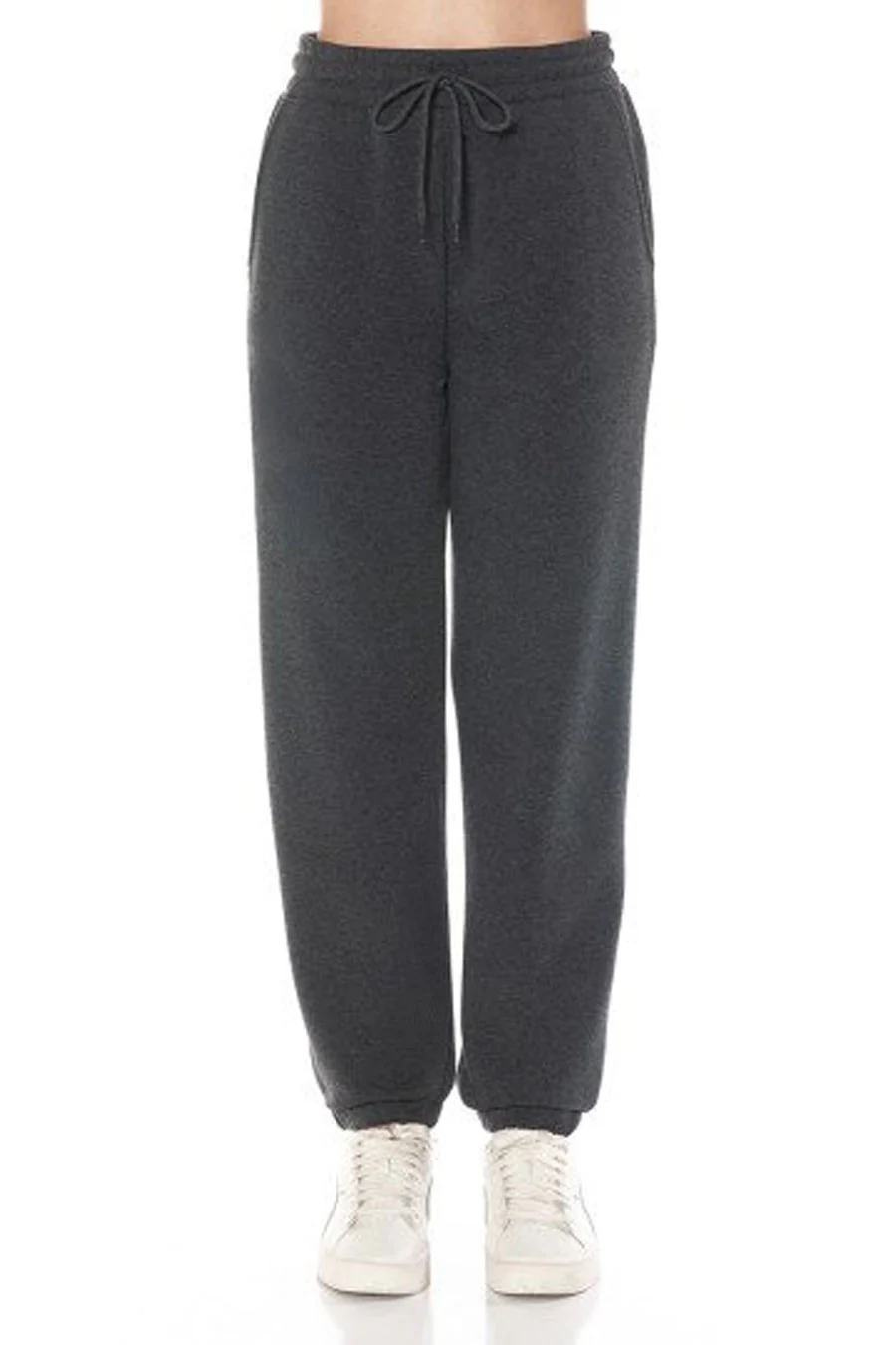 Basic Fleece Jogger Pants With Side Pockets - Image 7
