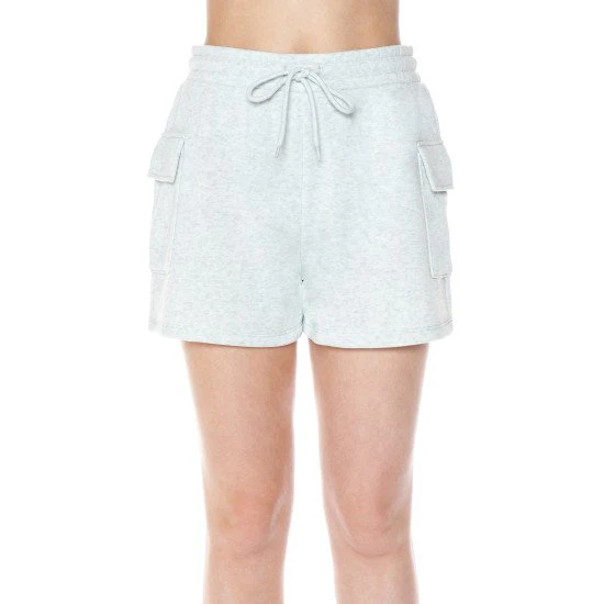 Basic Fleeced French Terry Cargo Shorts - Image 8