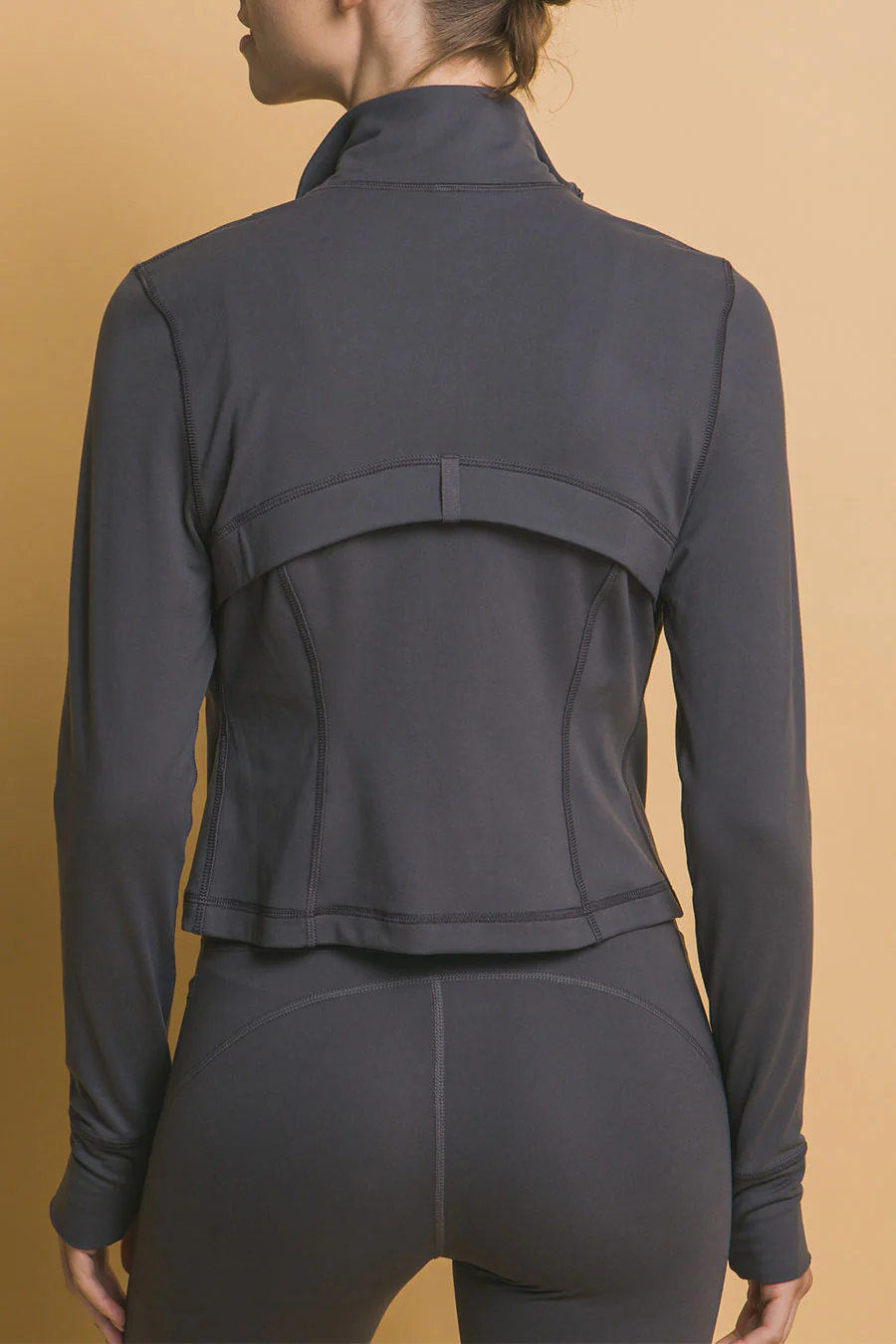 Basic Full Front-Zip Long Sleeve Performance Activewear Jacket - Image 13