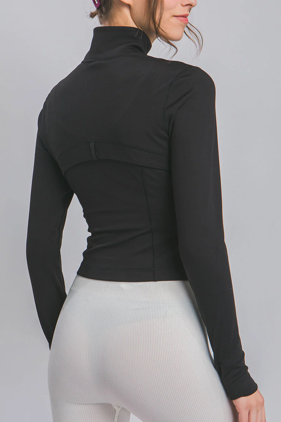 Basic Full Front-Zip Long Sleeve Performance Activewear Jacket - Image 15