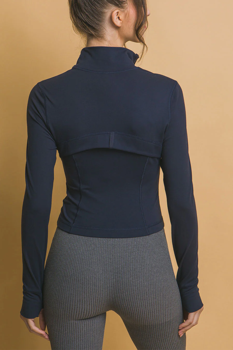 Basic Full Front-Zip Long Sleeve Performance Activewear Jacket - Image 7