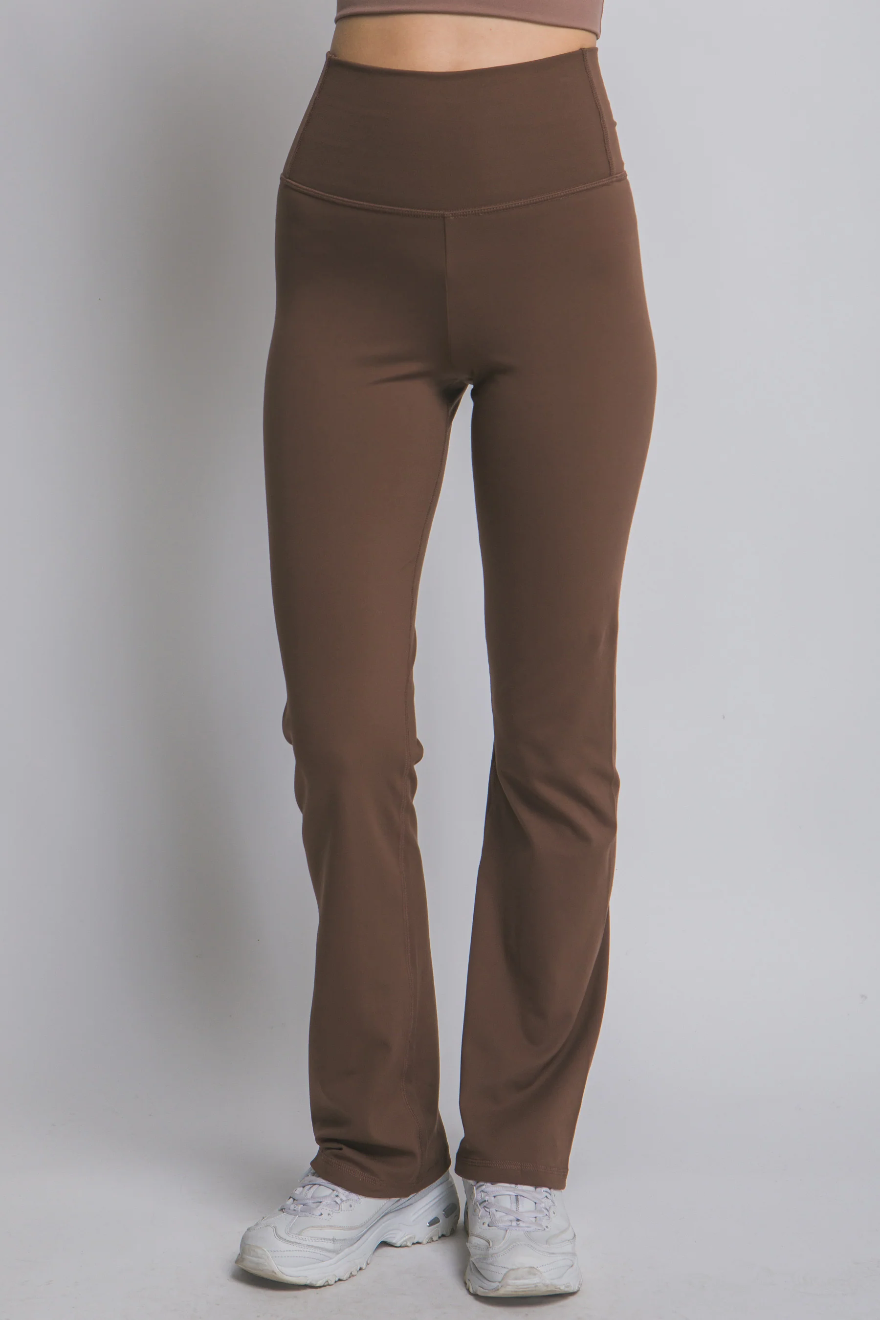 Basic High Waist Flare Activewear Leggings - Image 6