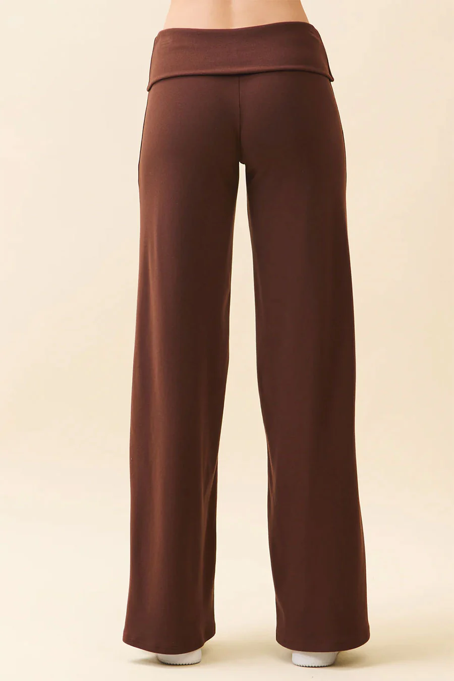 Basic Low-Rise Soft Wide Leg Fold Over Lounge Pants - Image 10