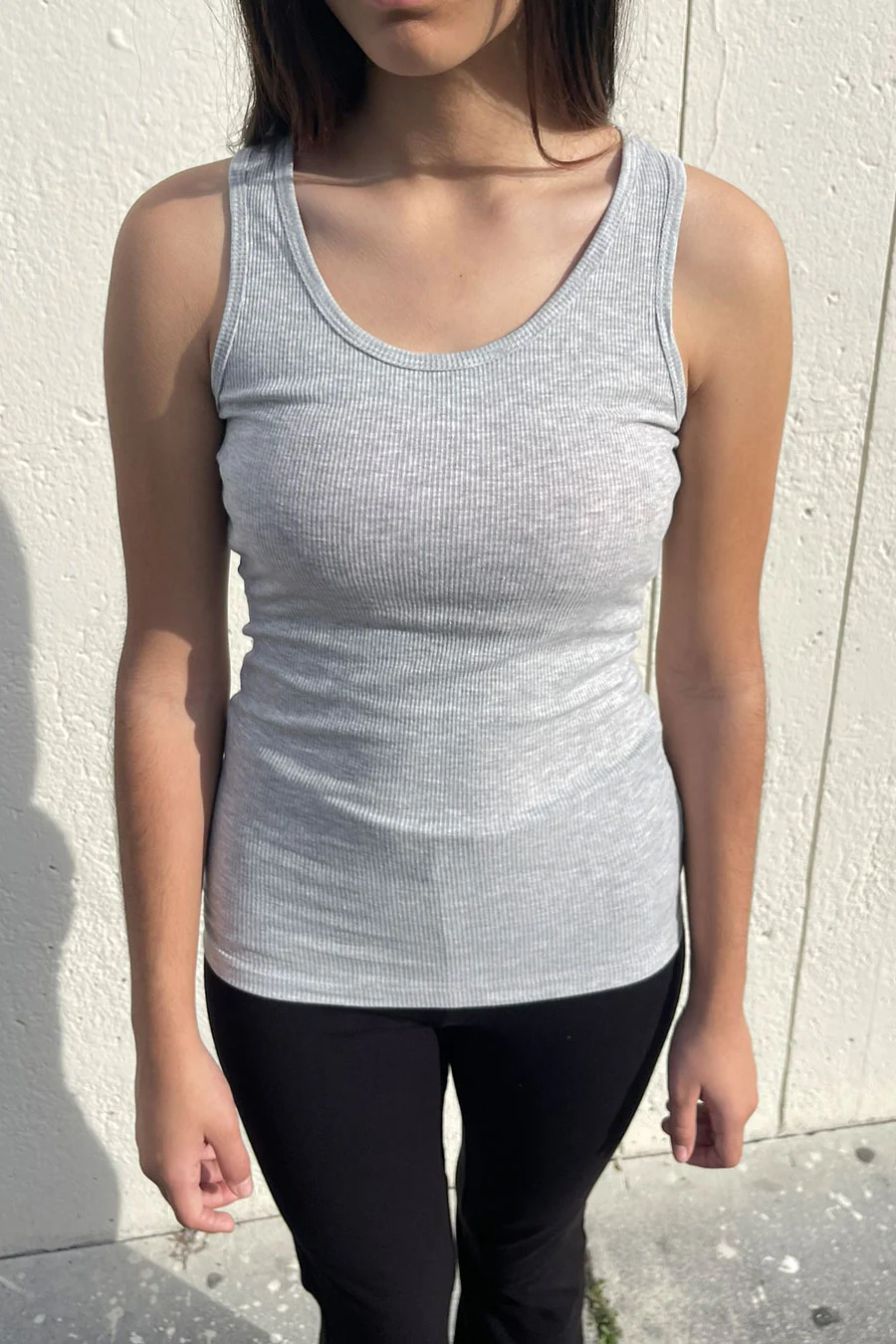 Basic Racerback Rib Tank Top - Image 3
