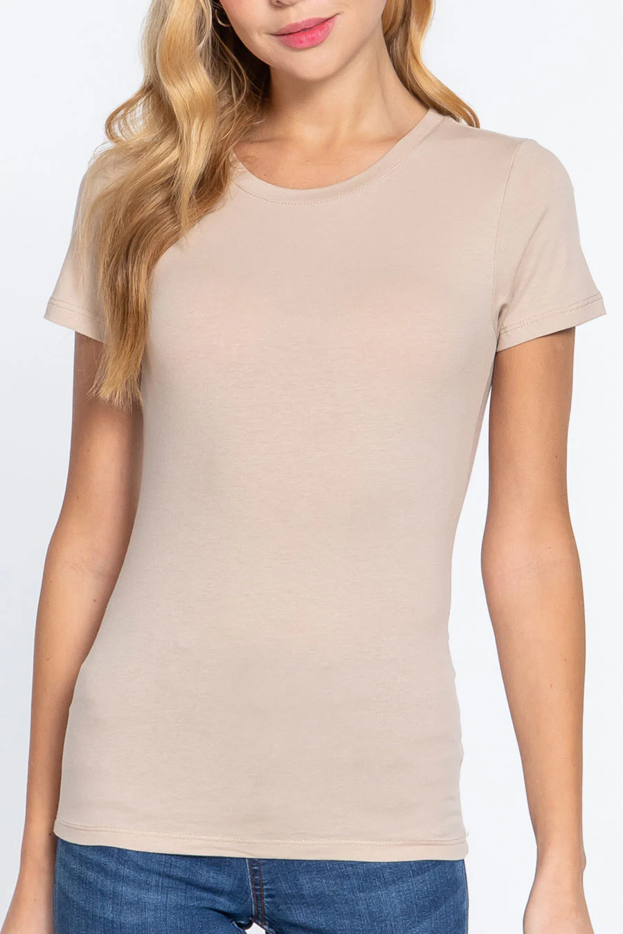 Basic Short Sleeve Crew Neck T-Shirt - Image 18
