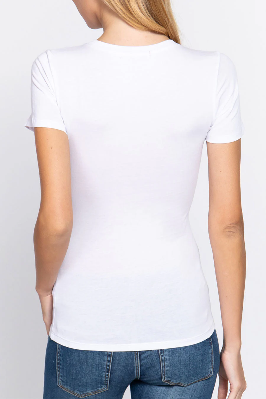 Basic Short Sleeve Crew Neck T-Shirt - Image 6