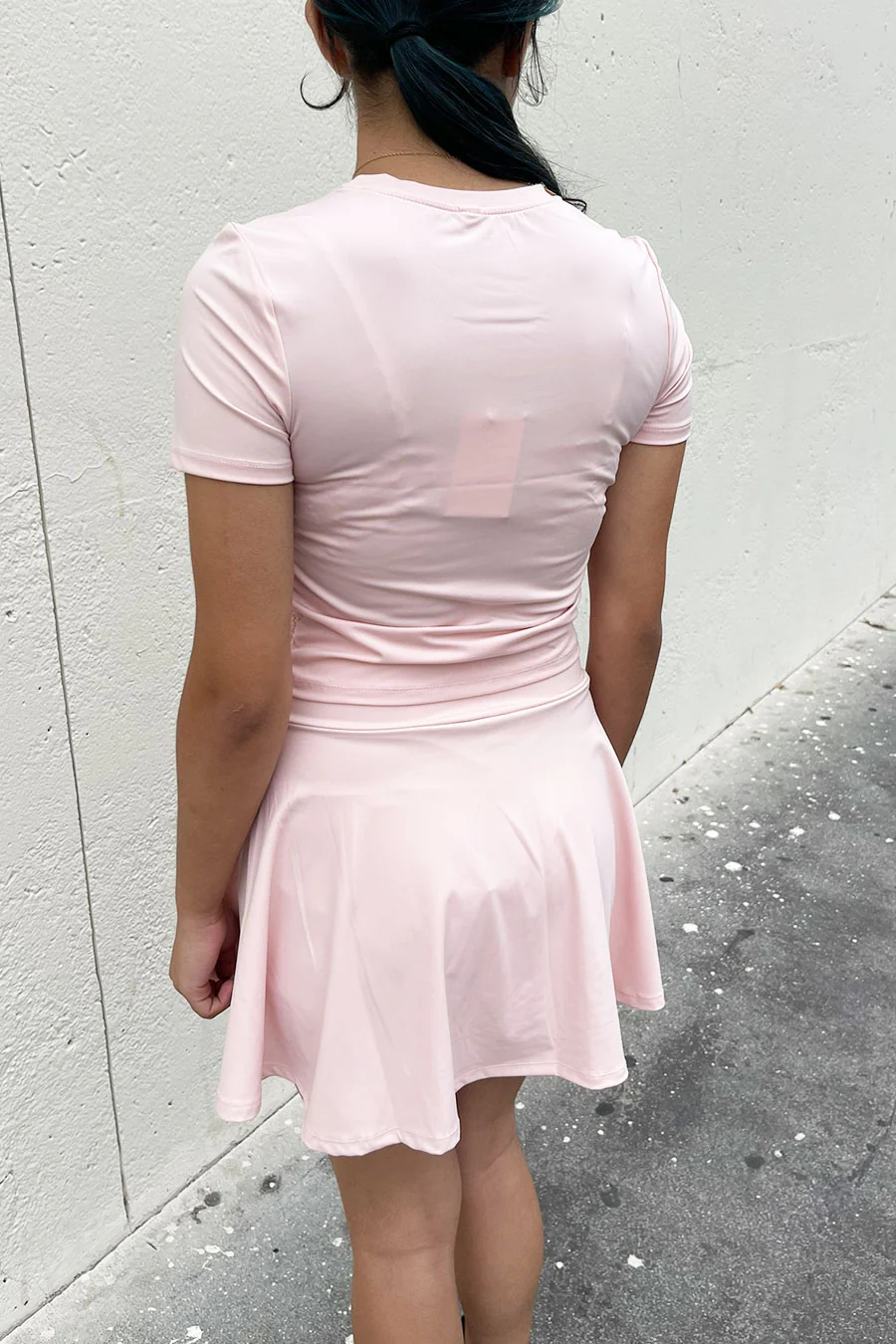 Basic Short Sleeve Side Ruched Activewear Top - Image 5