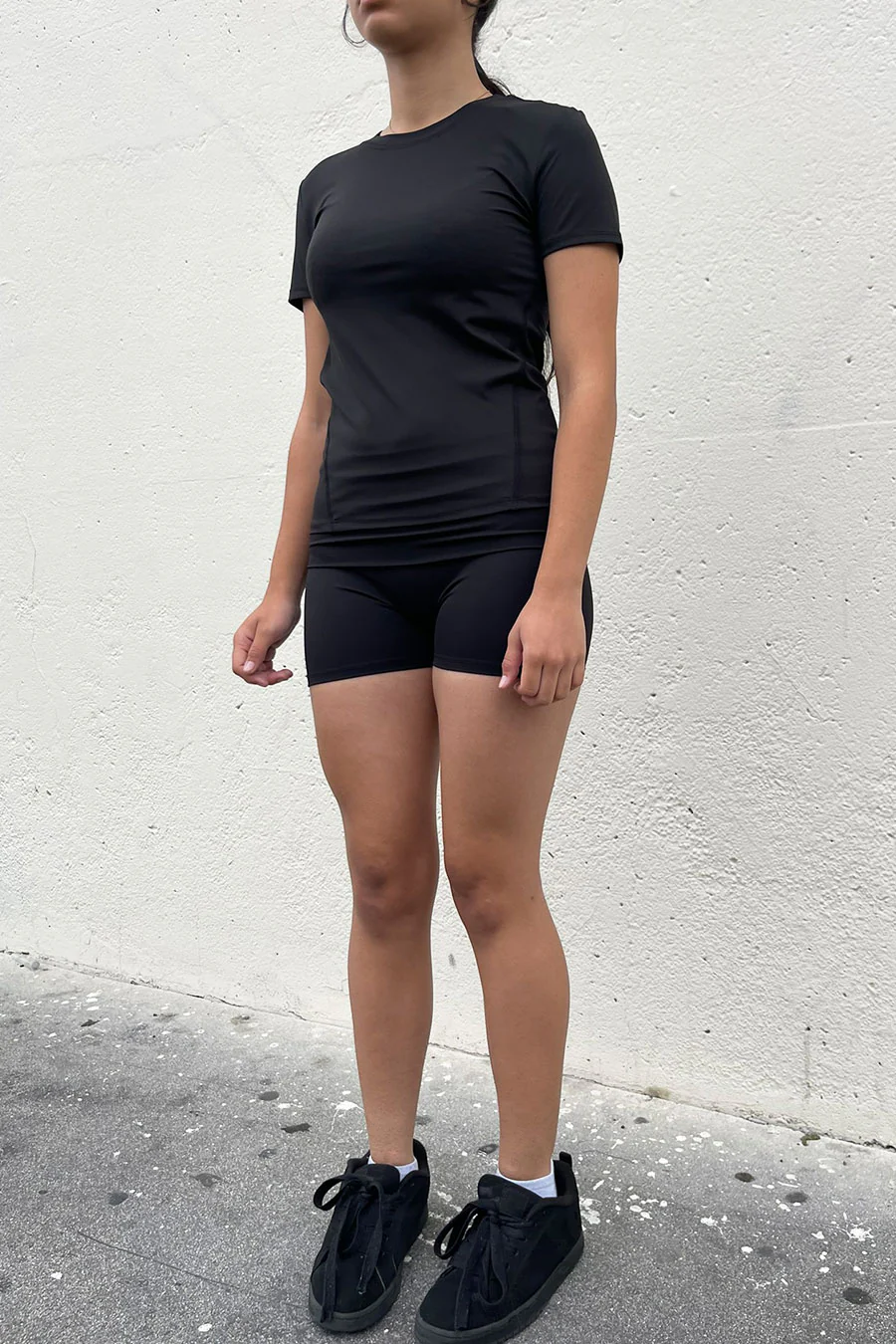 Basic Short Sleeve Side Seam Activewear Top - Image 4