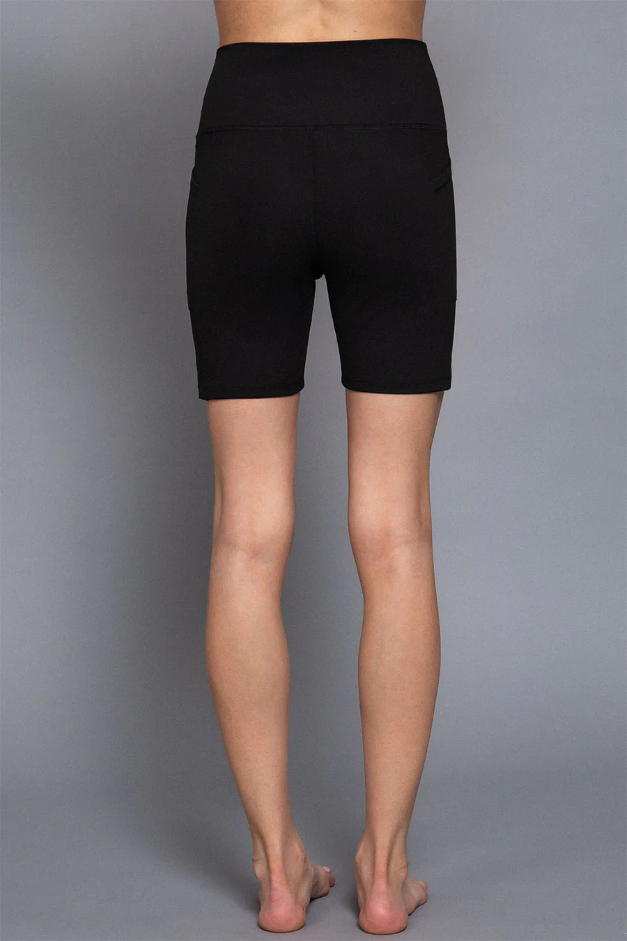 Basic Waist Band Activewear Bike Shorts With Pocket - Image 5