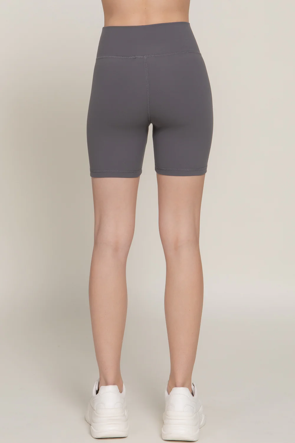 Basic Waist Band Power Stretch Workout Bike Shorts - Image 11