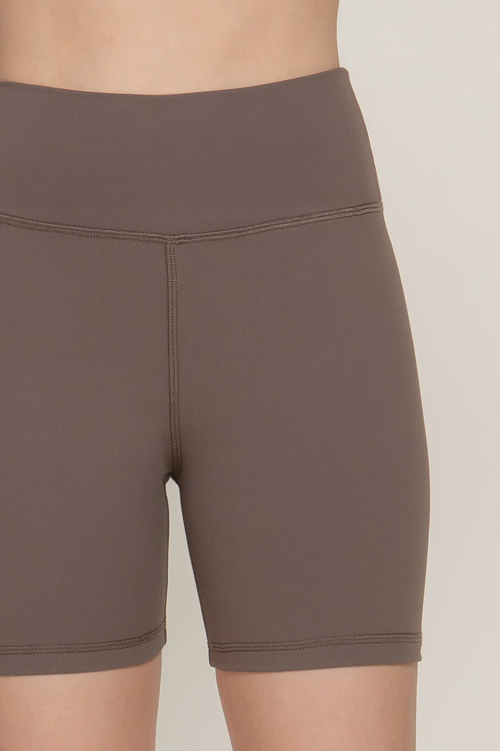 Basic Waist Band Power Stretch Workout Bike Shorts - Image 13