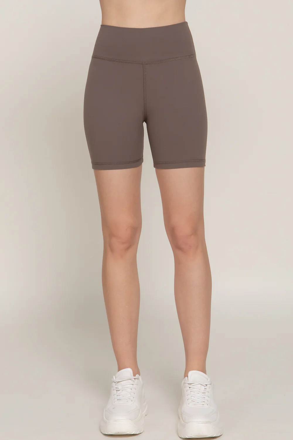 Basic Waist Band Power Stretch Workout Bike Shorts - Image 14