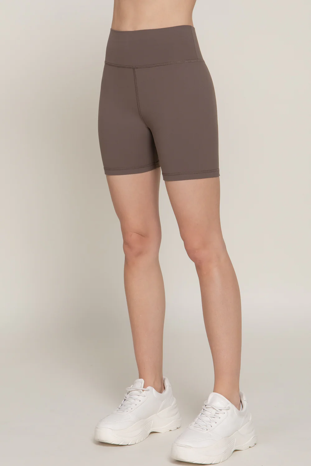 Basic Waist Band Power Stretch Workout Bike Shorts - Image 15