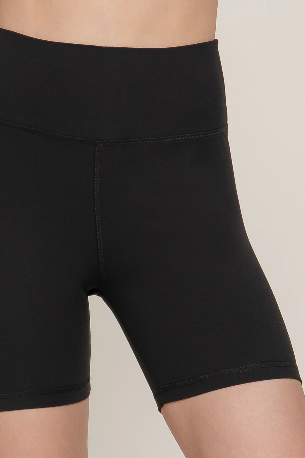 Basic Waist Band Power Stretch Workout Bike Shorts - Image 18