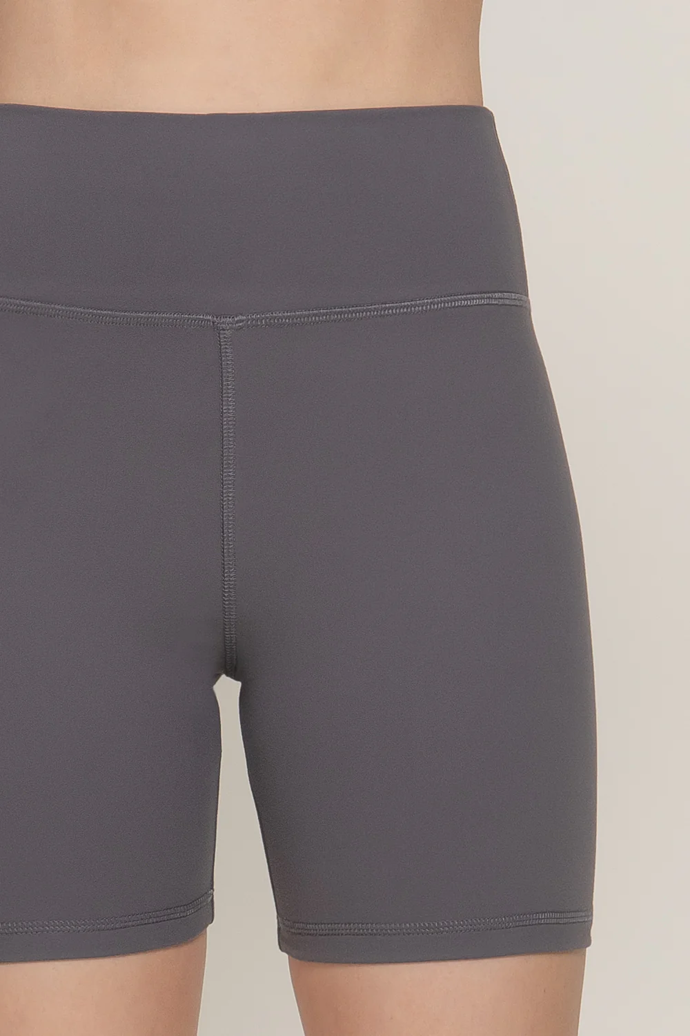 Basic Waist Band Power Stretch Workout Bike Shorts - Image 8
