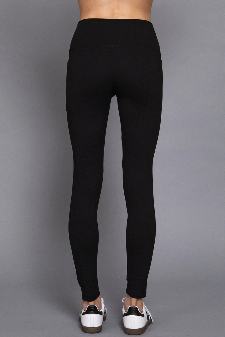 Basic Waist Band Workout Leggings with Side Pocket - Image 6