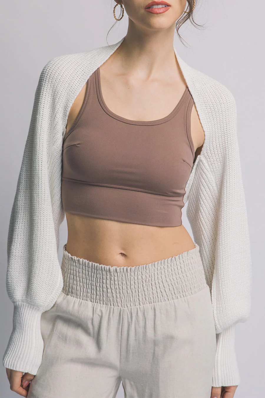 Chunky Sweater Knit Bolero - Image 2