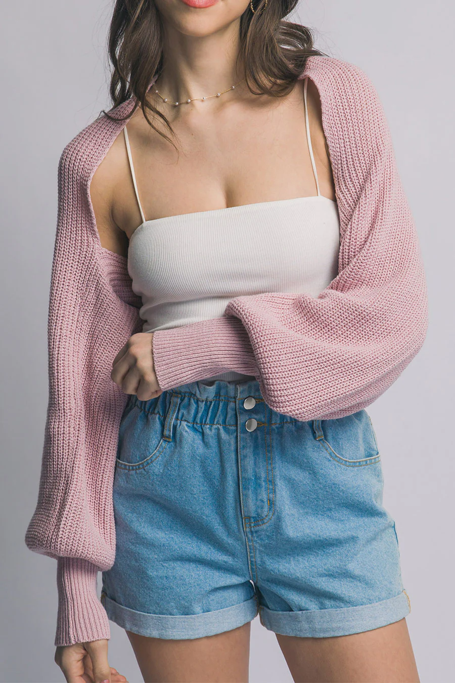 Chunky Sweater Knit Bolero - Image 3