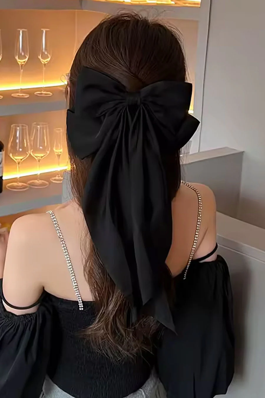 Coquette Big Ribbon Bow Side Clip Bow Hair Clip - Image 5