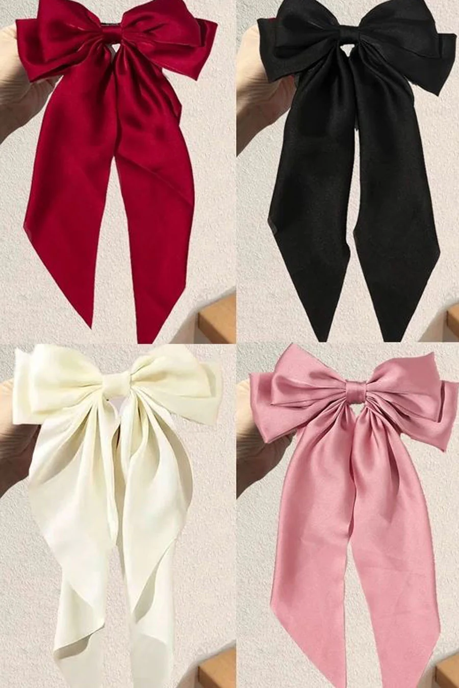 Coquette Big Ribbon Bow Side Clip Bow Hair Clip - Image 6