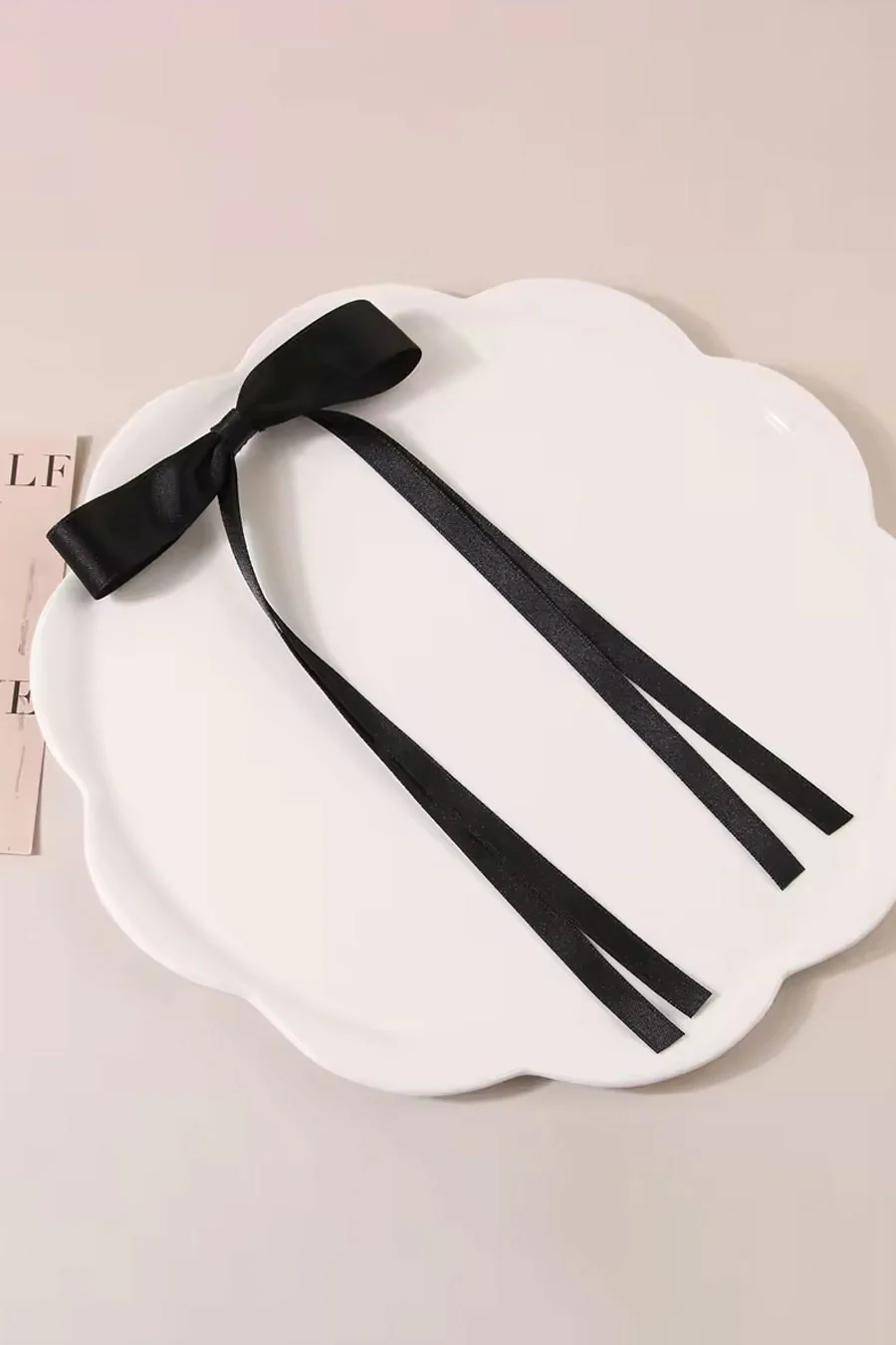 Coquette Ribbon Bow Side Clip Bow Hair Clip - Image 3