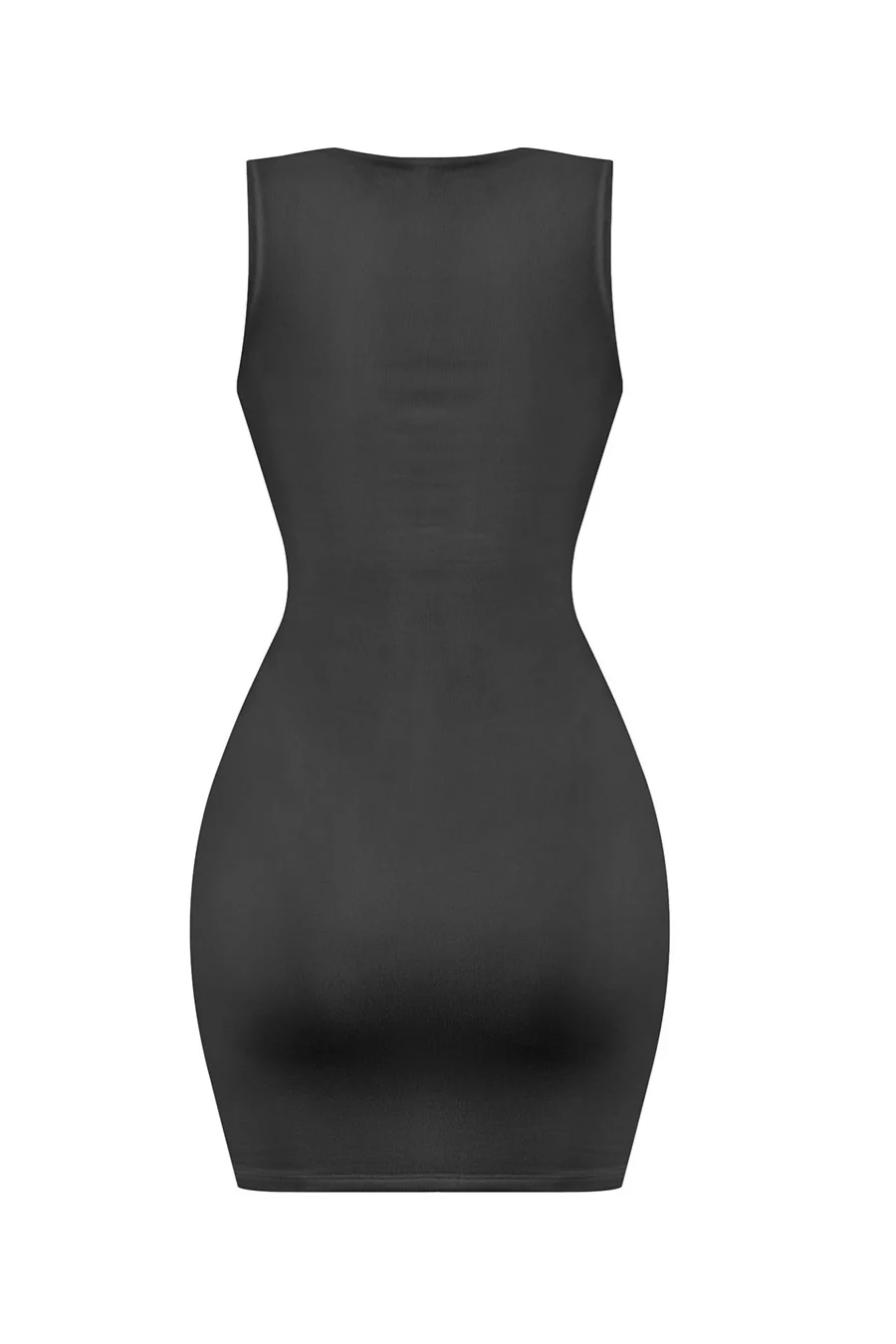 Tresser™ Coquette Sleeveless Square Neck Bow Ribbon Mini Dress - Image 4