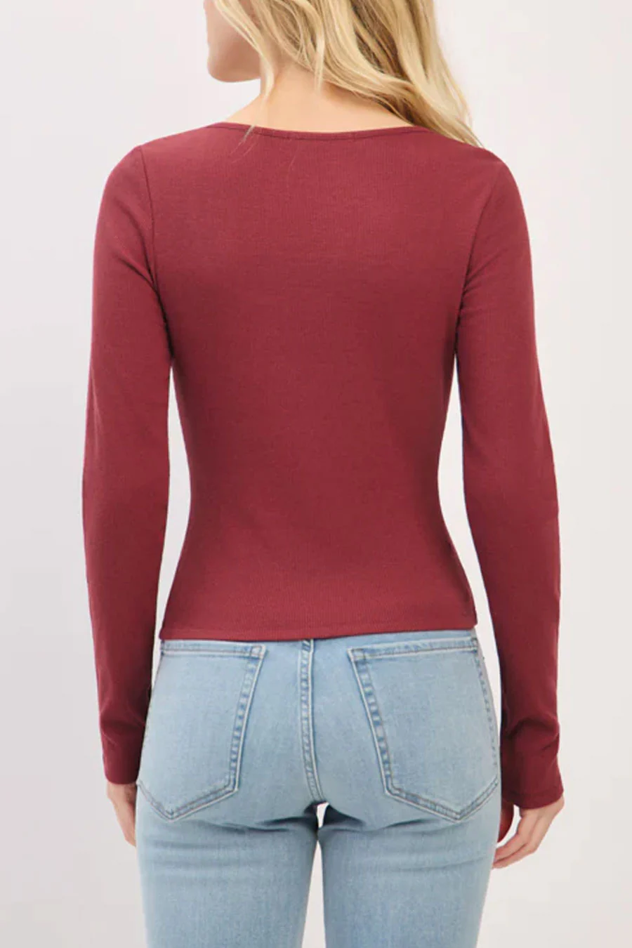 Crew Neck Lace & Bow Detail Long Sleeve Top - Image 14