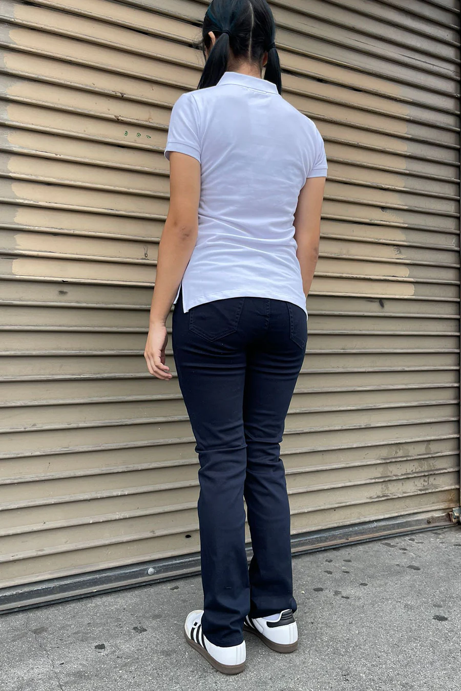 Essential Bootcut Cotton/Spandex Twill Uniform Pants - Image 9