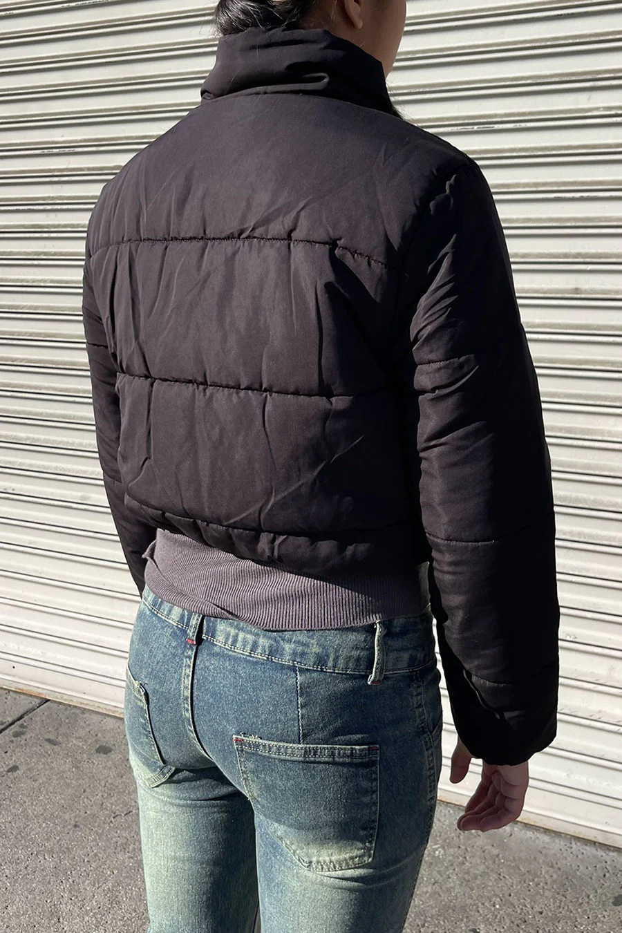 Essential Puffer Jacket With Standing Collar - Image 3