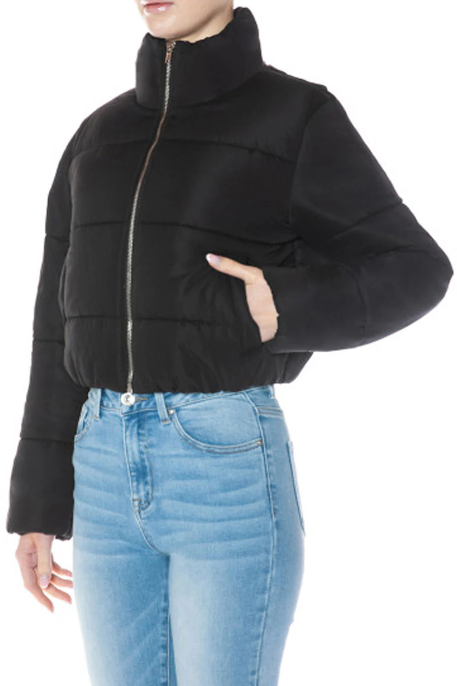Essential Puffer Jacket With Standing Collar - Image 7