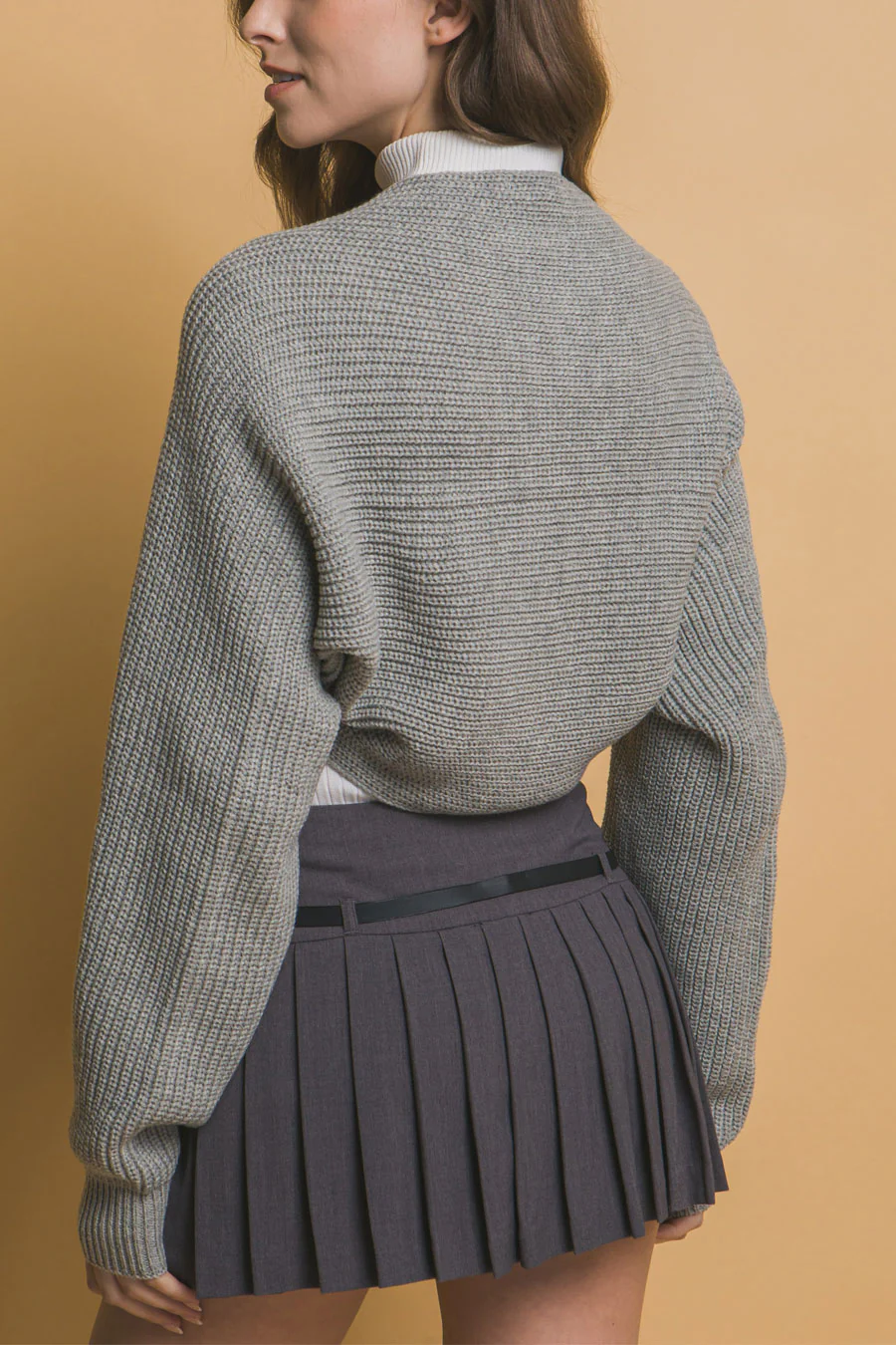 Fall Essential Knitted Sweater Bolero - Image 13