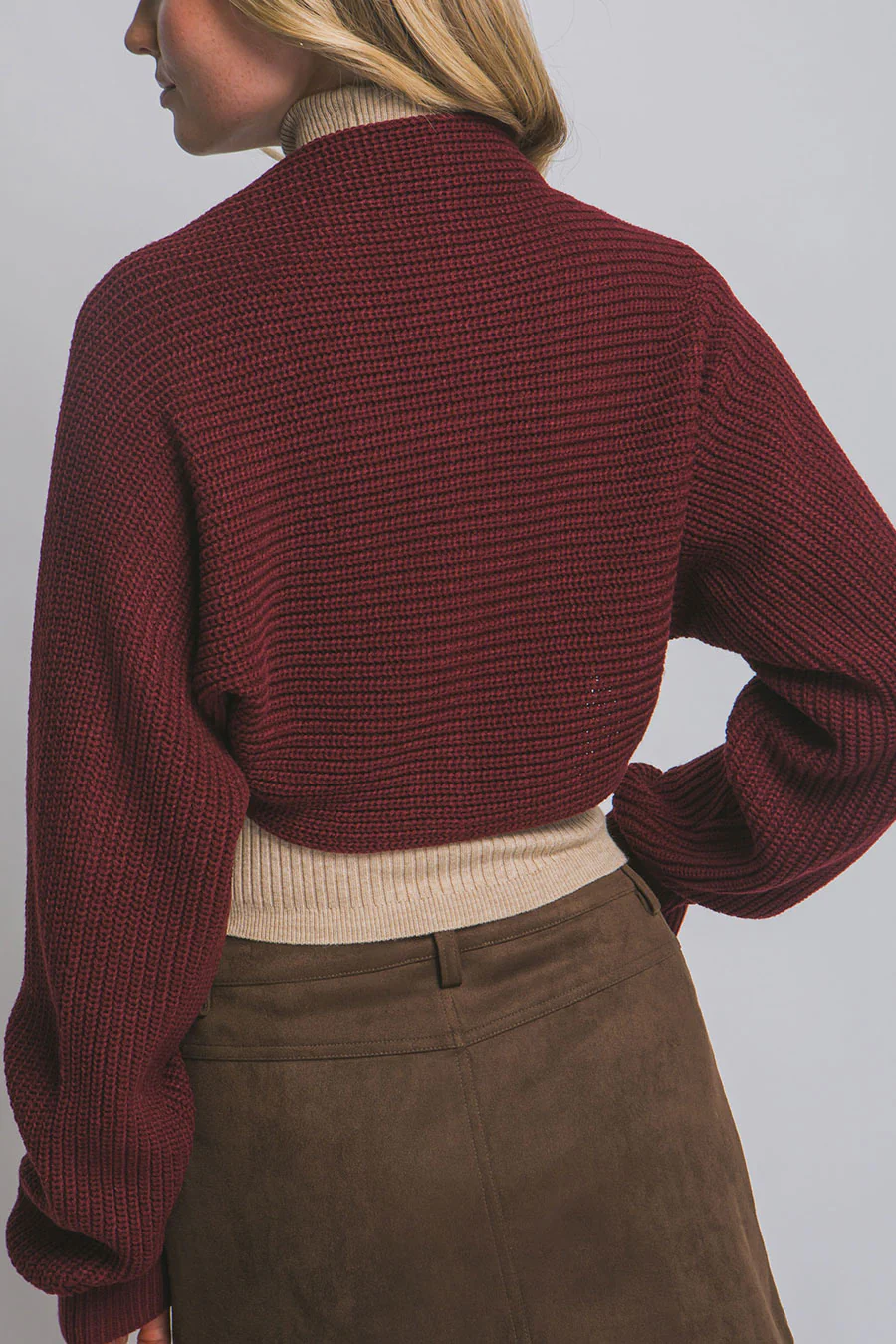 Fall Essential Knitted Sweater Bolero - Image 15