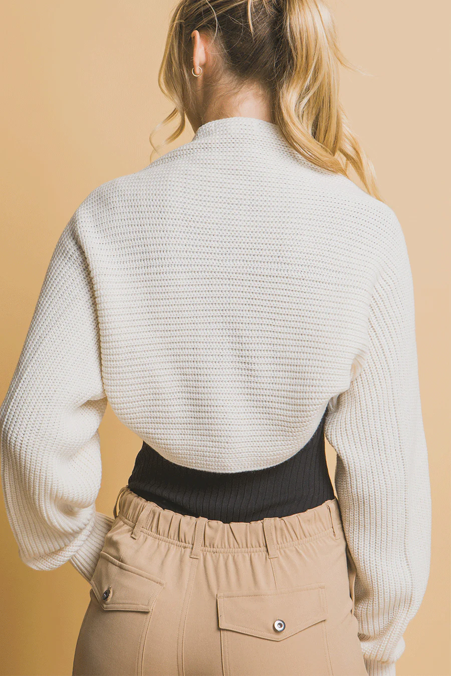 Fall Essential Knitted Sweater Bolero - Image 5