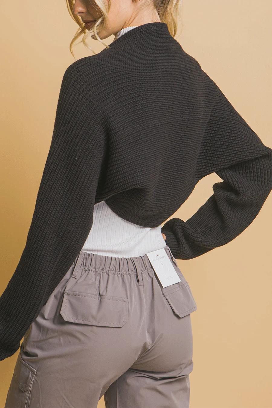 Fall Essential Knitted Sweater Bolero - Image 7