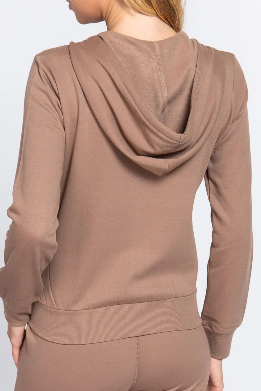 Basic Fleece French Terry Zip Hoodie - Image 10