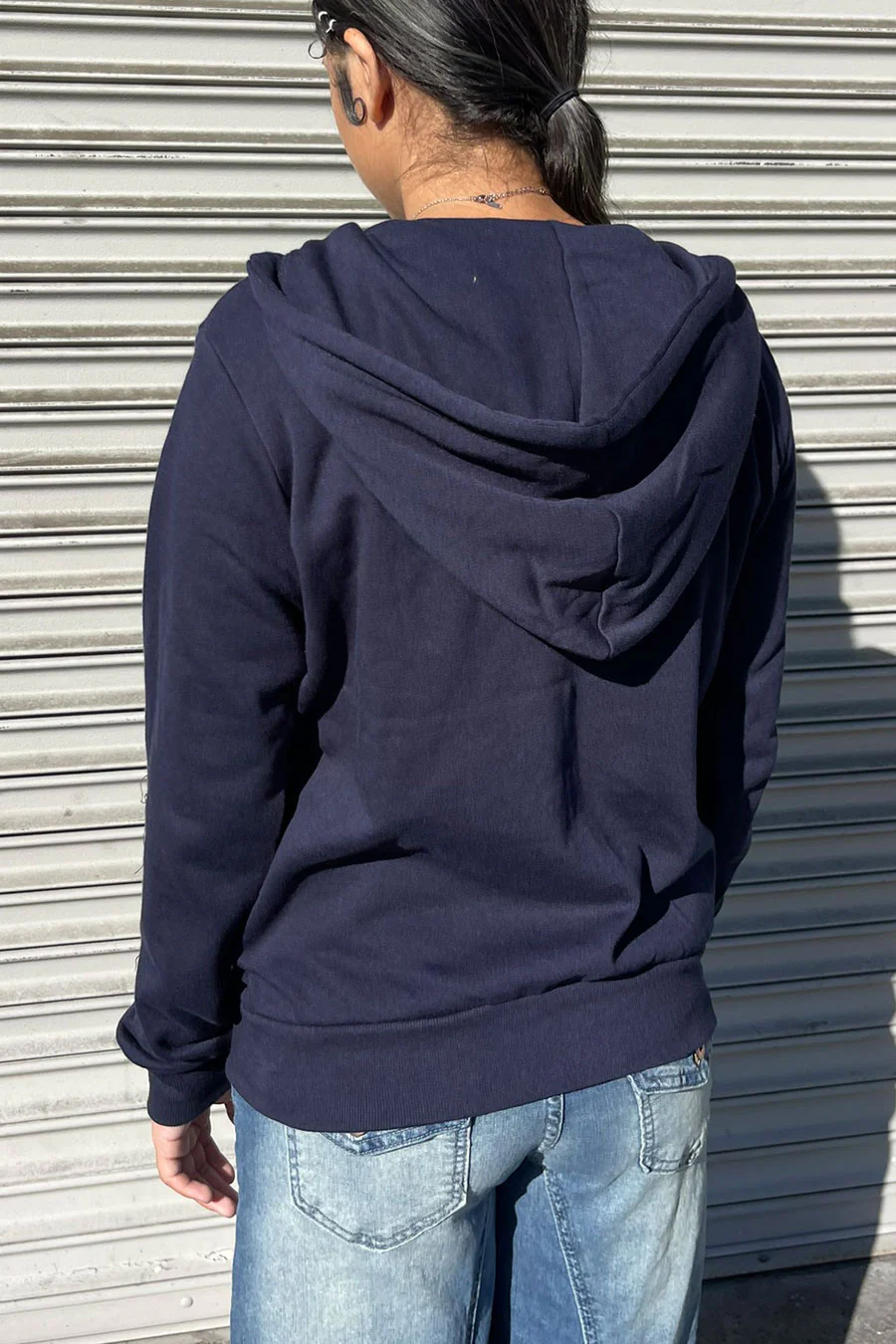 Fleece Relaxed Fit Full Zip-Up Hoodie Jacket - Image 8