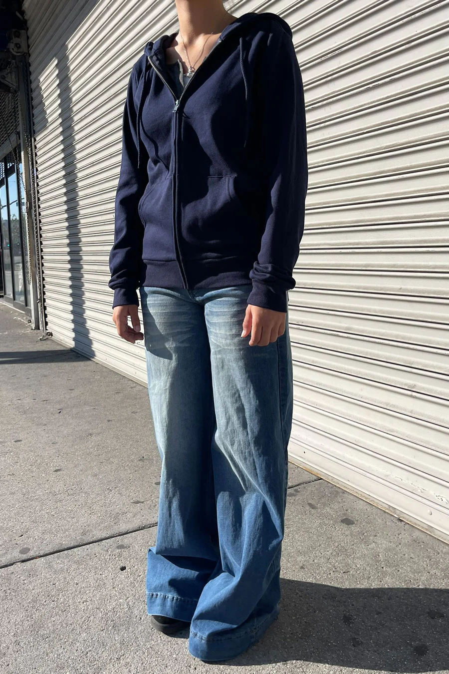 Fleece Relaxed Fit Full Zip-Up Hoodie Jacket - Image 9