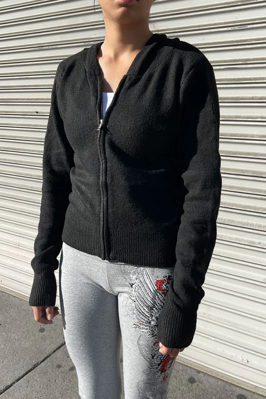 Full-Zip Super Soft Sweater Hoodie Jacket - Image 3