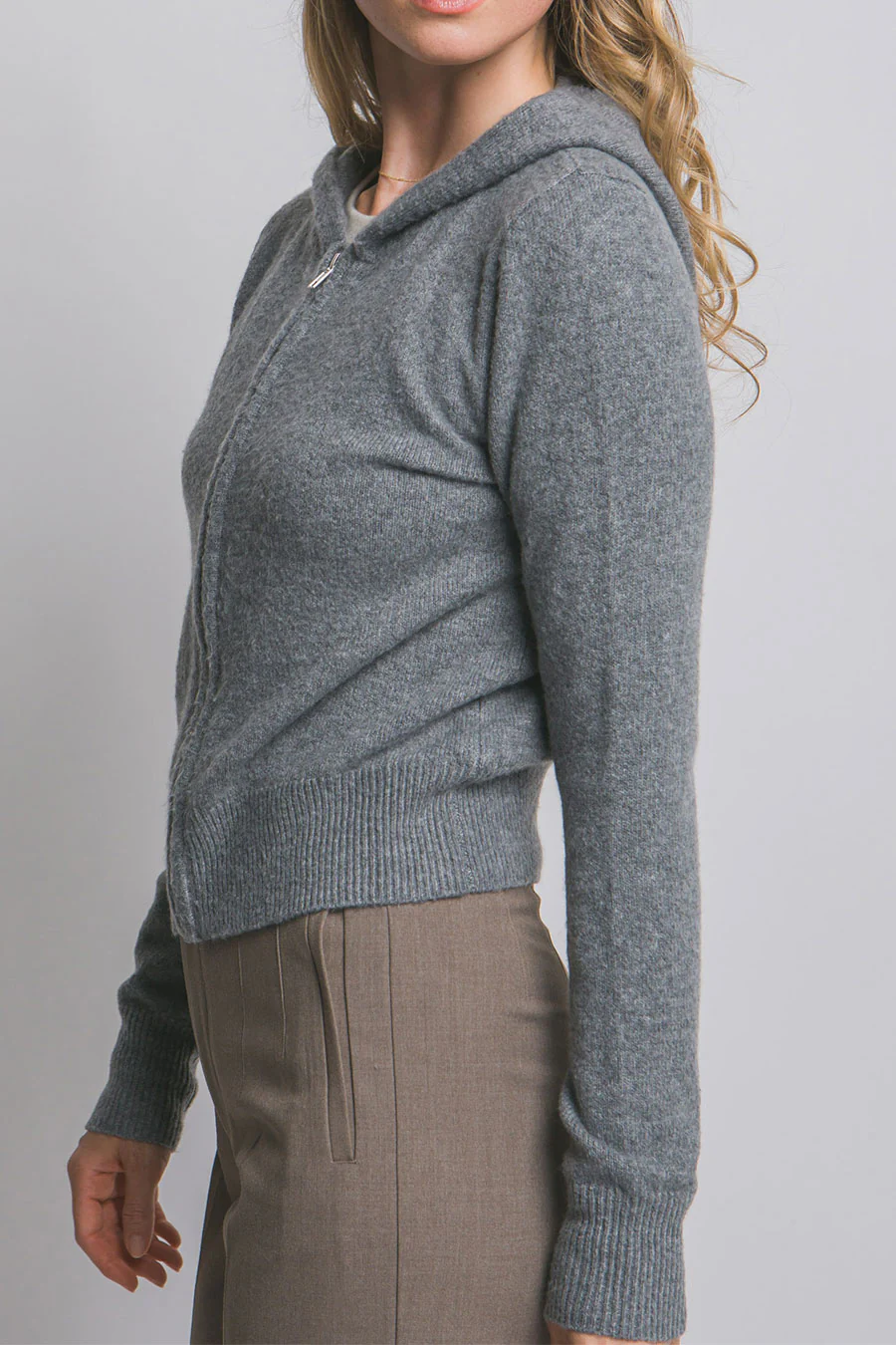 Full-Zip Super Soft Sweater Hoodie Jacket - Image 8