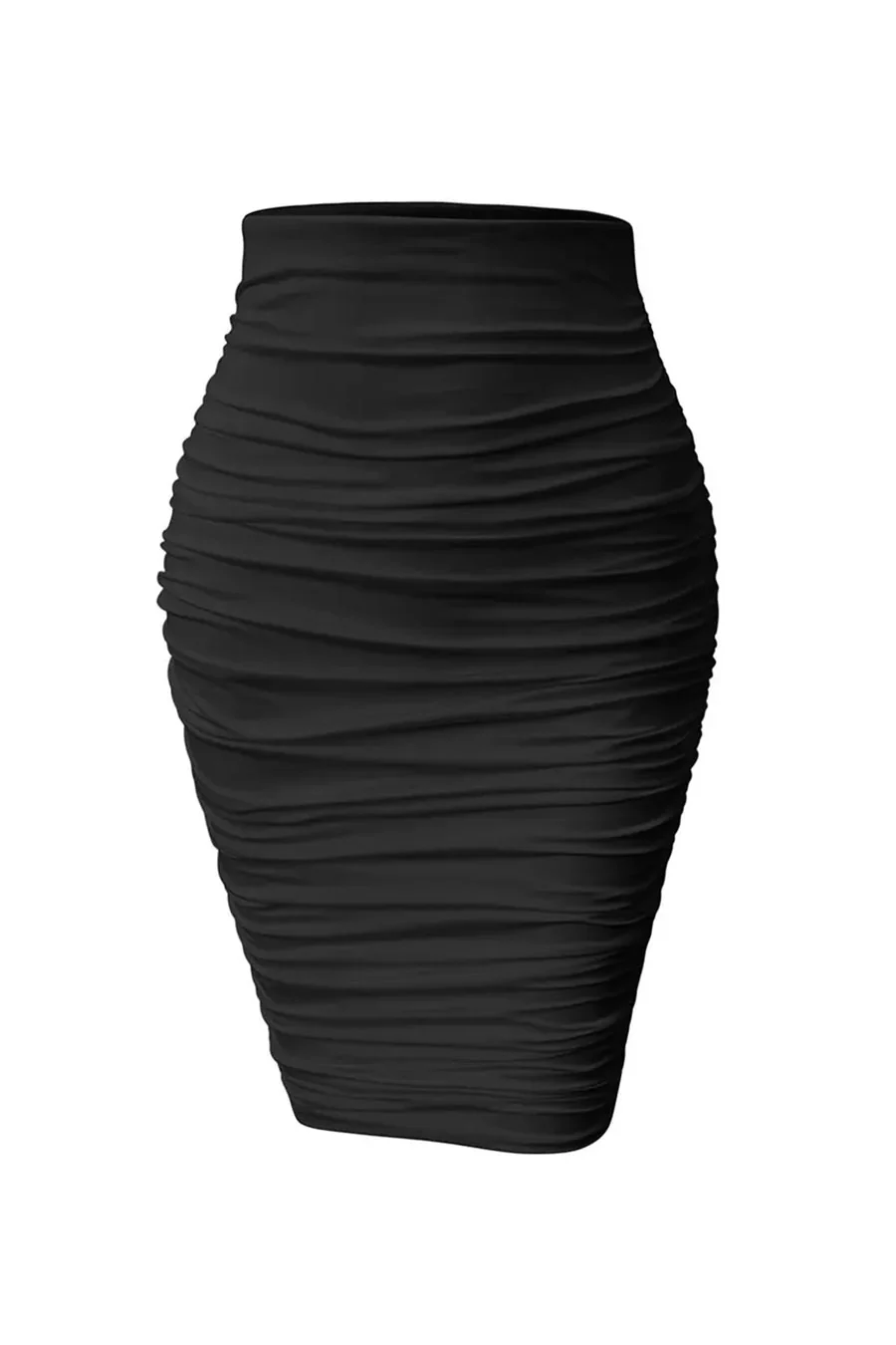 ENBE™ Ruched Midi Magic Stretch Skirt (Double-Layered) - Image 8