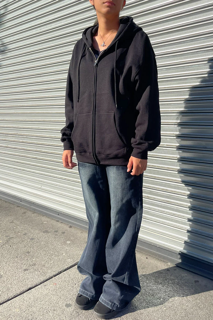 Oversized Fleece Front Zip-Up Hoodie Sweatshirts Jacket with Super Soft Hand - Image 5