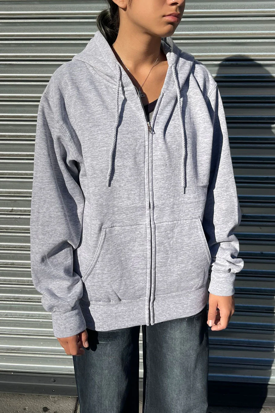 Oversized Fleece Front Zip-Up Hoodie Sweatshirts Jacket with Super Soft Hand - Image 6