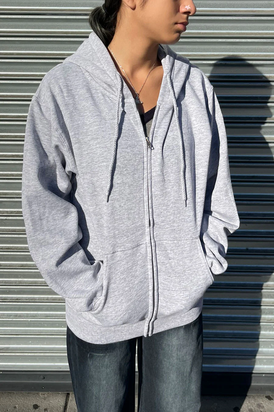 Oversized Fleece Front Zip-Up Hoodie Sweatshirts Jacket with Super Soft Hand - Image 7
